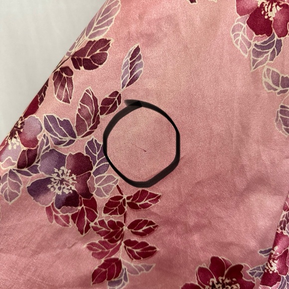 Vintage L.A. Intimates Pink Floral Spaghetti Strap Night Gown Dress Size Small - Picture 9 of 9